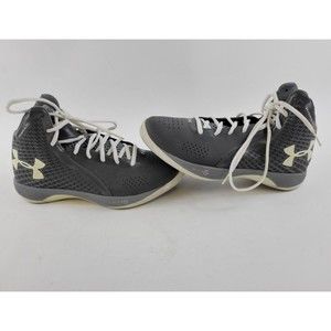 Womens Under Armour Mirco G Clutch Fit Basketball Shoes Size 9 Sneakers Gray